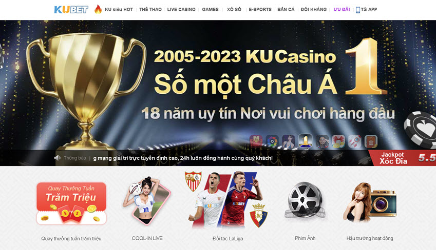 Truy cập trang web KUCASINO 